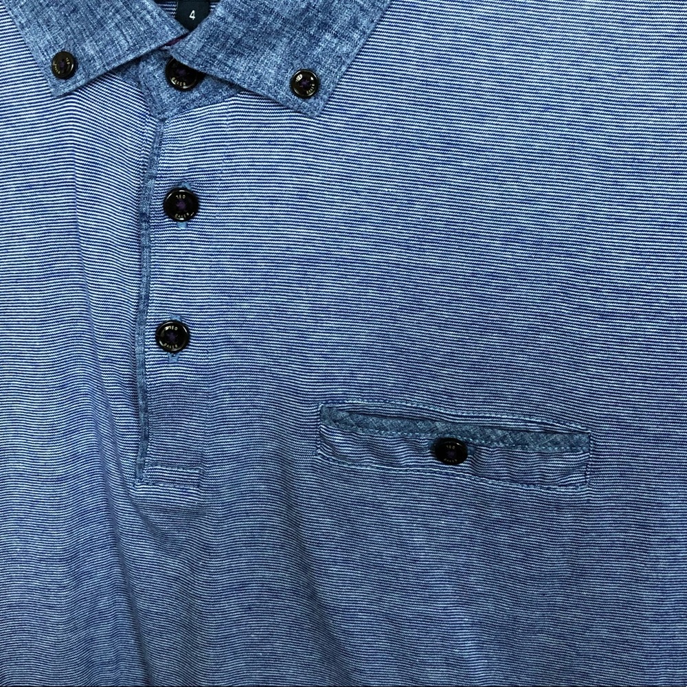 Ted Baker London | Striped contrast collar Polo